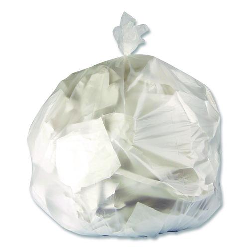 Heritage High-Density Waste Can Liners, 33 gal, 11 mic, 33 x 40, Natural, Roll, 25 Bags/Roll, 20 Rolls/Carton