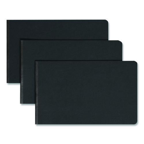 Smead Prong Fastener Premium Pressboard Report Cover, Two-Piece Prong Fastener, 3" Capacity, 8.5 x 14, Black/Black