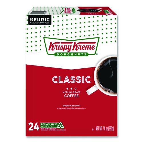 Krispy Kreme Doughnuts Classic Coffee K-Cups, Medium Roast, 24/Box