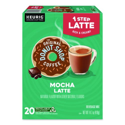 The Original Donut Shop Mocha One Step Latte K-Cups, Vanilla, 20/Box