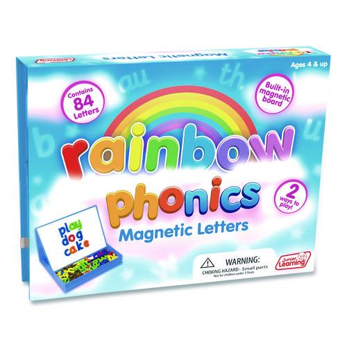 Junior Learning Inc Rainbow Phonics Magnetic Letters, Grades Pre-K to 2, 84 Pieces