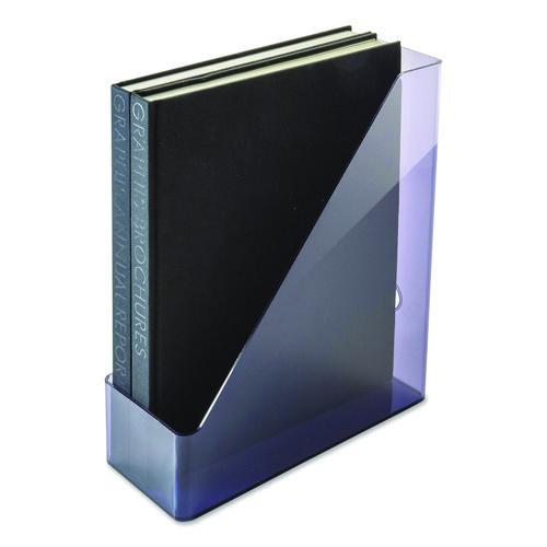 Officemate Recycled Plastic Magazine File, 4.3 x 10.3 x 12.2, Translucent Gray