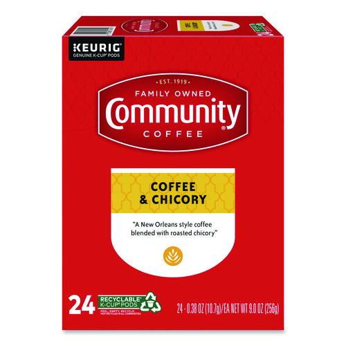 Community Coffee Coffee and Chicory K-Cups, 24/Box