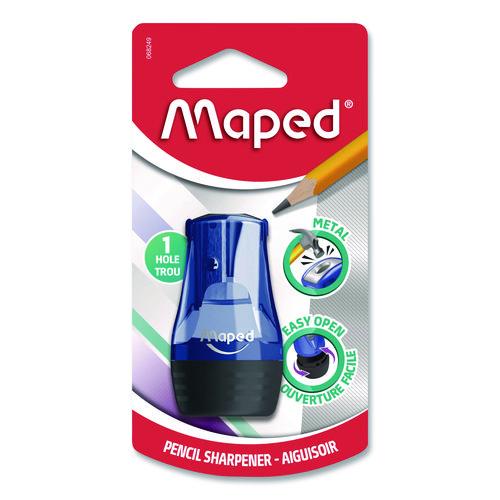Maped Helix Tonic 1-Hole Canister Pencil Sharpener, 2.56 x 1.25 x 4.92, Randomly Assorted Colors