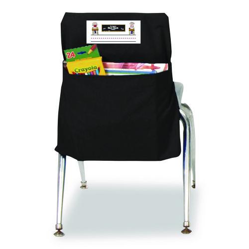 Victor Elastic-Back Seat Sack for Chairs 12" to 17" Wide, 11 x 15.5 x 14, Fabric, Black