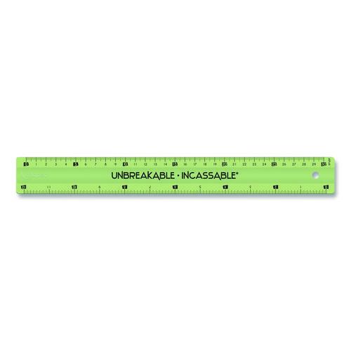Maped Helix Unbreakable 12" Ruler, Standard/Metric, 12.72" Long, Randomly Assorted Color