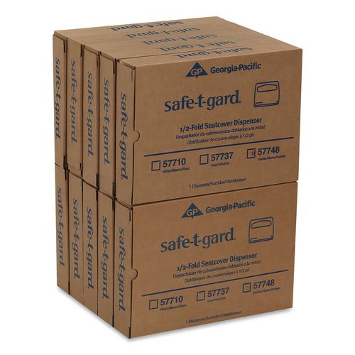 Georgia Pacific Professional Safe-T-Gard Toilet Seat Cover Dispenser, 16.38 x 2.5 x 11.75, Gray, 10/Carton