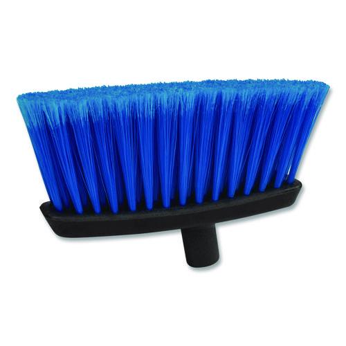 Carlisle Duo-Sweep Flagged Light Industrial Broom Head, 12" Length, Blue/Black