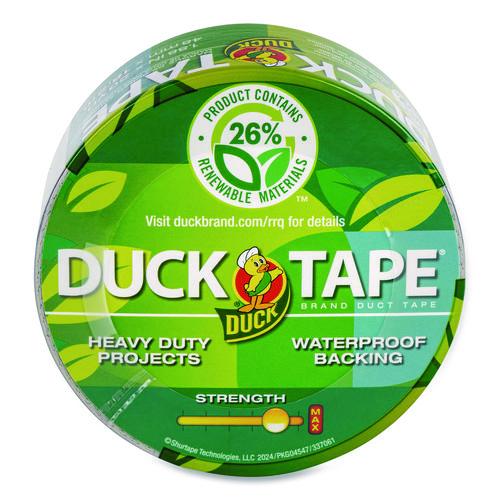 Duck Renewable Material Duck Tape, 1.88" x 20 yd, Silver