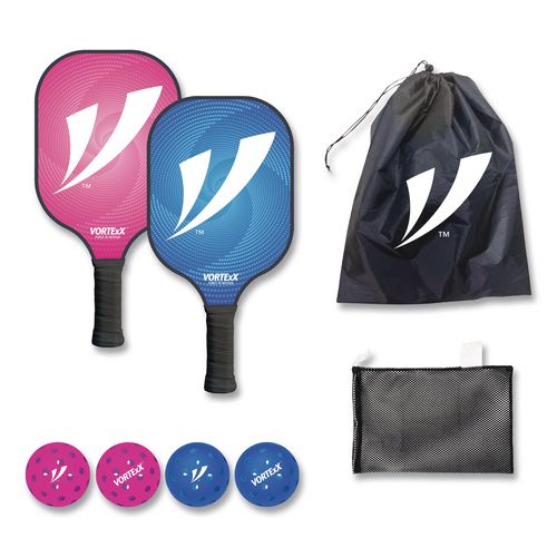 VORTExX Pickleball Set, Pink/Blue, 15.75" x 7.75" x 2.9"