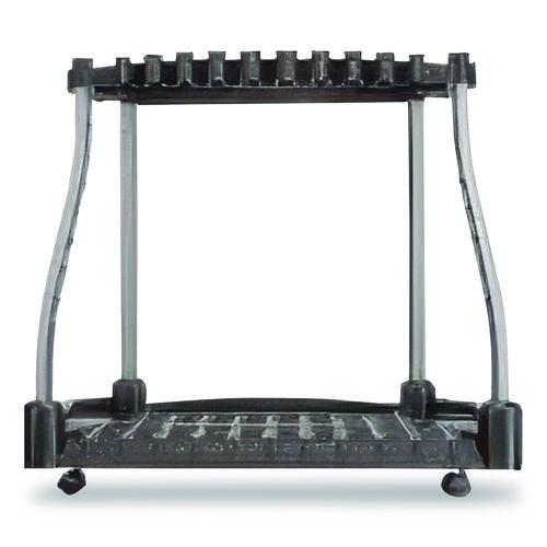 Rubbermaid FastTrack Garage Tool Tower Rack, Plastic, Holds Up to 40 Tools, 38" x 20.5" x 34.4", Black