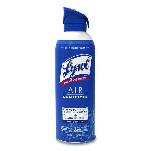 LYSOL Brand Air Sanitizer Spray, White Linen Scent, 10 oz Aerosol Spray
