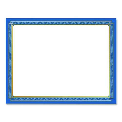 Geographics Tree Free Award Certificates, 8.5 x 11, White with Elegant Blue/Gold Border, 15/Pack