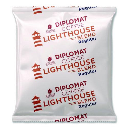 Diplomat Coffee Lighthouse Frac Pack, 2.5 oz, 100/Carton