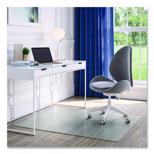 deflecto OceanMat Hard Floor Chair Mat for Hard Floors, Rectangular, Straight Edges, 36" x 48", Clear