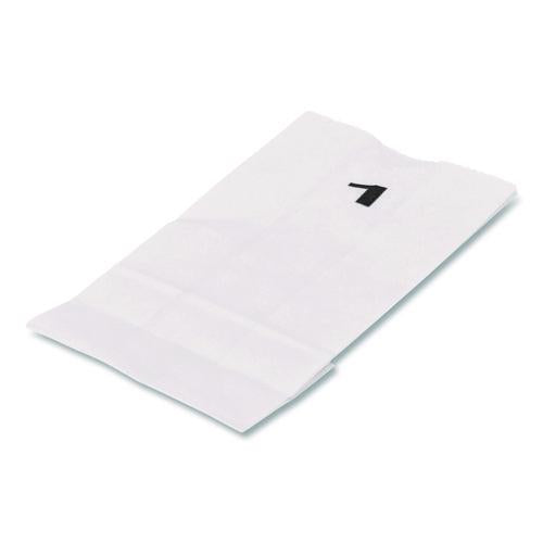 Ross & Wallace Paper Products Grocery Paper Bags, 1# Size, 30# Basis Weight, 3.5" x 2.25" x 6.63", White, 500/Bundle