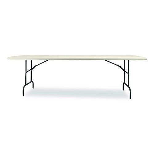 AbilityOne 7105017241198, SKILCRAFT Rectangular Folding Table, 96w x 30d x 29h, Platinum Gray Top, Gray Base/Legs