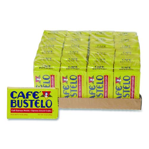 Café Bustelo Coffee Brick, Espresso, 10 oz Brick Pack, 24/Carton