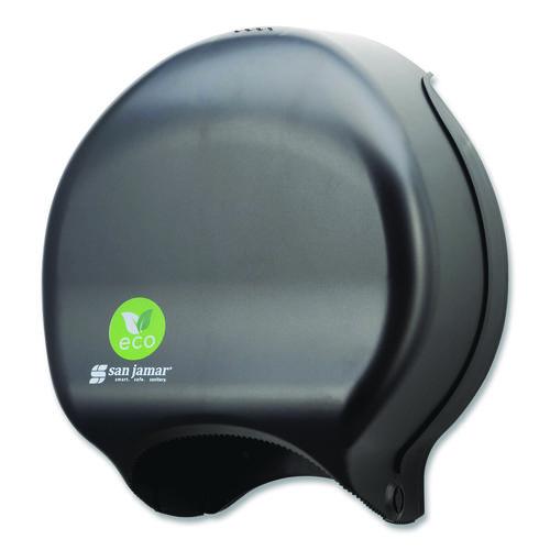 San Jamar Ecological Green Tissue Dispenser, 16.75 x 5.25 x 12.25, Black