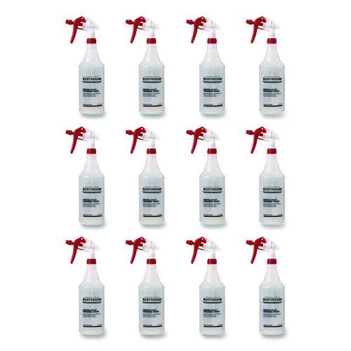 Rust-Oleum Empty Trigger Sprayer, 32 oz, Clear, 12/Carton