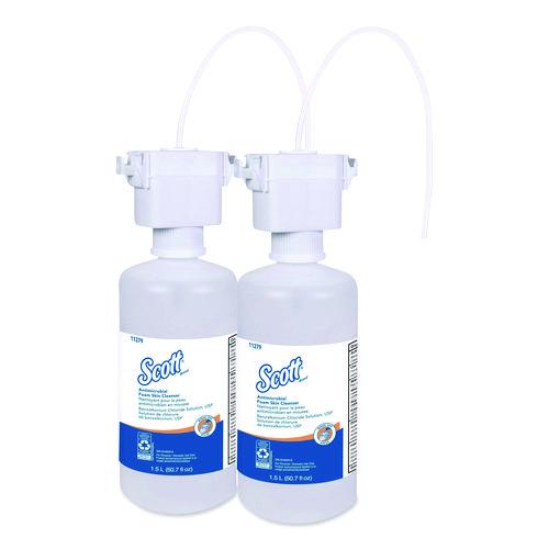 Scott Antimicrobial Foam Skin Cleanser Refill, Unscented, 1,500 mL, 2/Carton