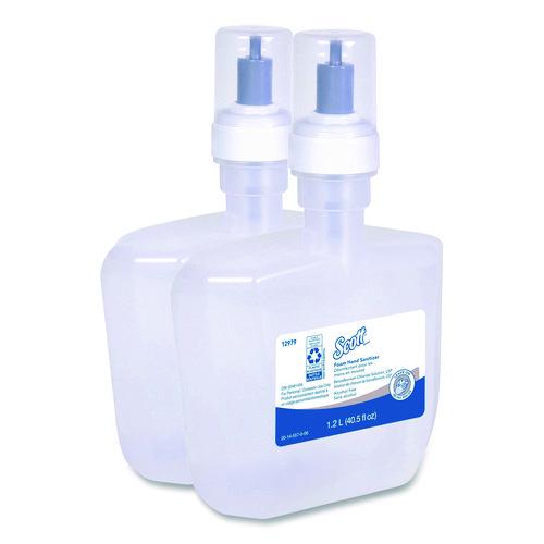 Scott Essential Alcohol-Free Foam Hand Sanitizer, 1,200 mL Cassette, Unscented, 2/Carton