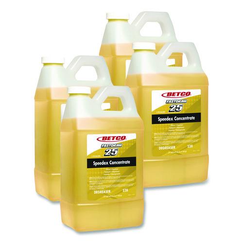 Betco Speedex FastDraw 25 Concentrate Heavy-Duty Degreaser, 67.6 oz Bottle, 4/Carton