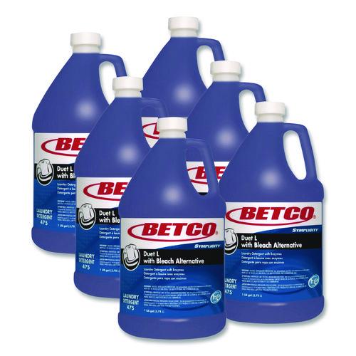Betco Symplicity Duet L Laundry Detergent, 1 gal, Fresh Scent, 4/Carton