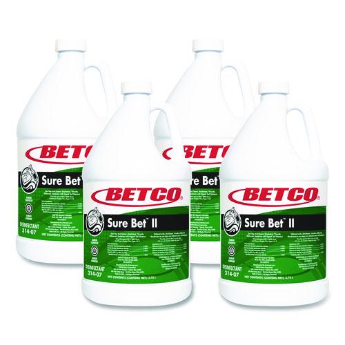 Betco Sure Bet II Foaming Disinfectant, Citrus Scent, 1 gal Bottle, 4/Carton