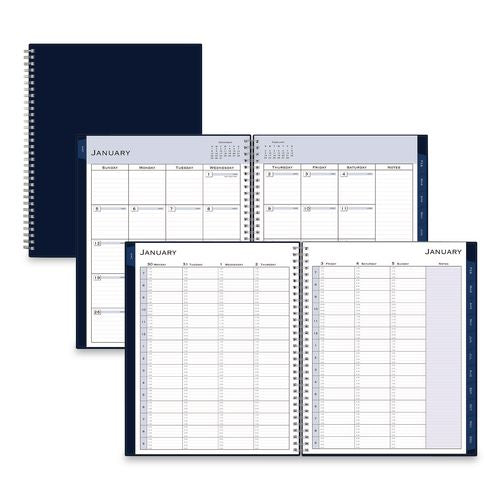Blue Sky Passages Weekly Appointment Book and Monthly Planner, 11 x 8.5, Navy Cover, 12-Month (Jan to Dec): 2026