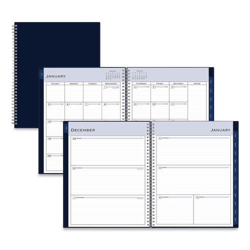 Blue Sky Passages Weekly/Monthly Planner, 11 x 8.5, Navy Cover, 12-Month (Jan to Dec): 2026