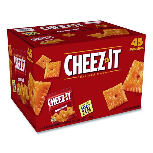 Sunshine Cheez-it Crackers, Original, 1.5 oz Pack, 45 Packs/Carton