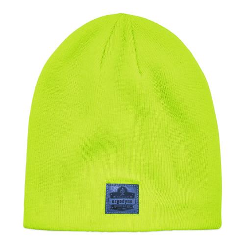 ergodyne N-Ferno 6812 Rib Knit Beanie, Acrylic, One Size Fits Most, Lime