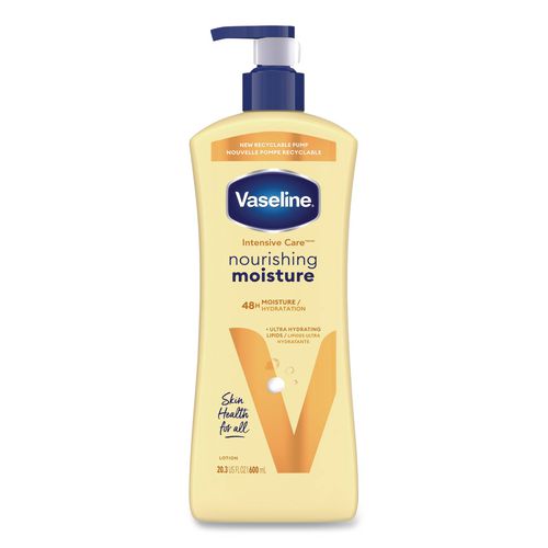 Vaseline Intensive Care Nourishing Moisture Body Lotion, 20.3 oz Pump Bottle