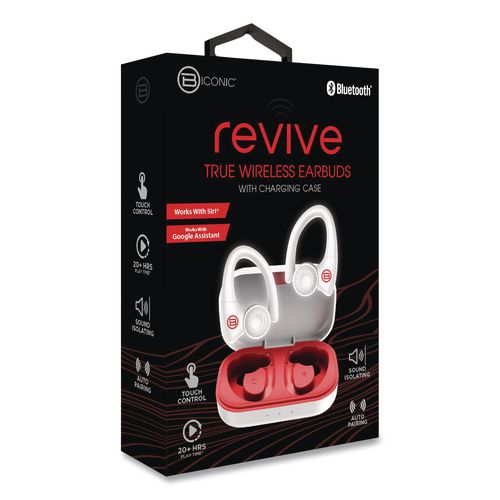ByTech Bluetooth Sports Earbuds, White