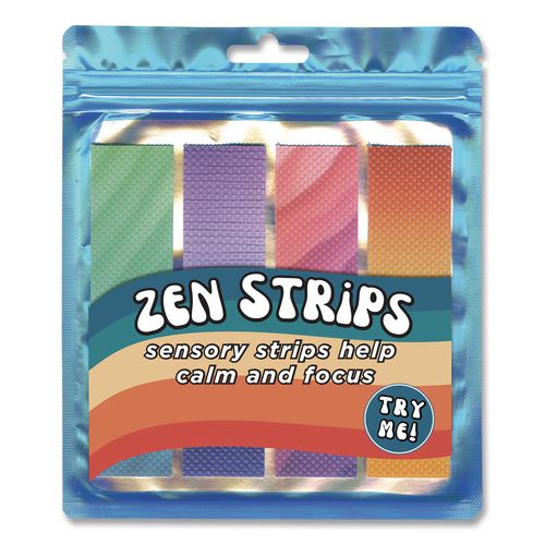 TPG Creations Bumpy Gradient Zen Strips, Ages 6 and Up, Assorted Colors, 4/Pack
