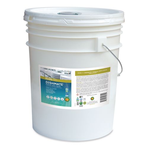 ECOS PRO Dishmate Manual Dish Liquid, Free and Clear, 5 gal Pail