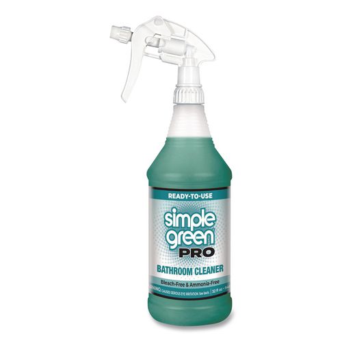 Simple Green Pro Bathroom Cleaner Ready-To-Use, 32 oz Spray Bottle, 12/Carton