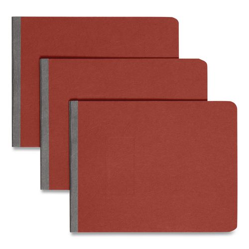Smead Prong Fastener Premium Pressboard Report Cover, Two-Piece Prong Fastener, 2" Capacity, 8.5 x 11, Red/Red