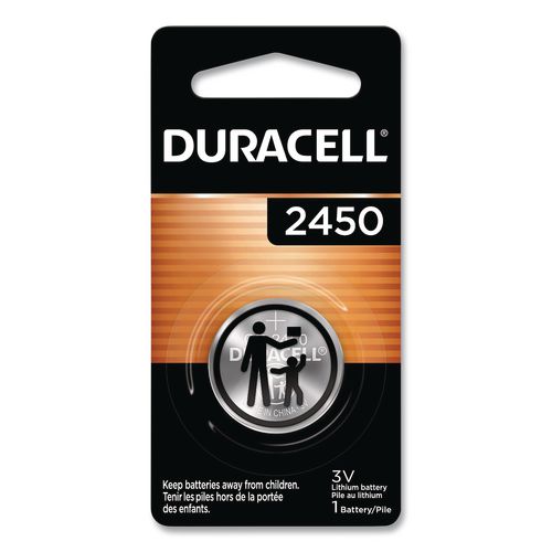 Duracell Lithium Coin Batteries, 2450, 36/Carton