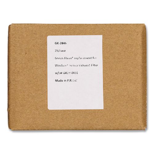 Green Klean GK-2846 Replacement Exhaust Filter, 25/Carton
