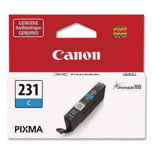 Canon 6675C001 (CLI-231) Ink, 800 Page-Yield, Cyan