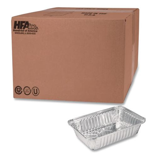 HFA Aluminum Oblong Pan, 2.25 lb, 5.94 x 8.44 x 1.81, Silver, 500/Carton