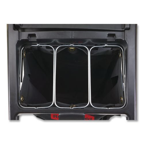 Rubbermaid Commercial Triple Waste Wire Bag Holder for Rubbermaid Commercial Janitorial and Housekeeping Carts, 3 x 12.5 x 0.13, Steel