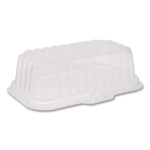 Pactiv Evergreen OPS Dome-Style Lid, 17S Deep Dome, 8.3 x 4.8 x 2.1, Clear, Plastic, 250/Carton