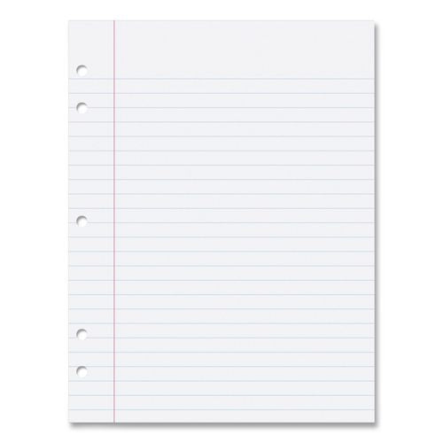 Pacon Composition Paper, 5-Hole, 8 x 10.5, Wide/Legal Rule, 500/Pack