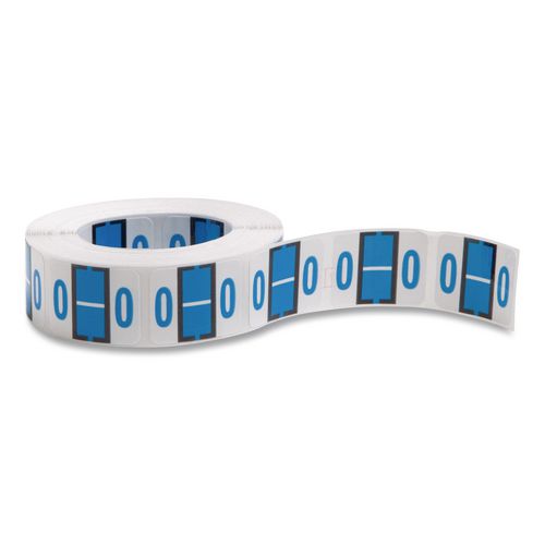 Smead A-Z Color-Coded End Tab Filing Labels, O, 1 x 1.25, White, 500/Roll