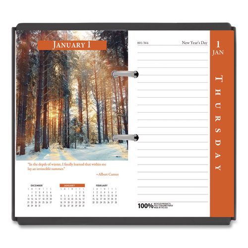 House of Doolittle Earthscapes Desk Calendar Refill, Nature Photography, 3.5 x 6, White/Multicolor Sheets, 12-Month (Jan to Dec): 2026