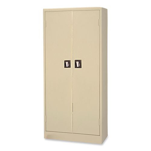 Alera Space Saver Storage Cabinet, Four Shelves, 30w x 15d x 66h, Putty