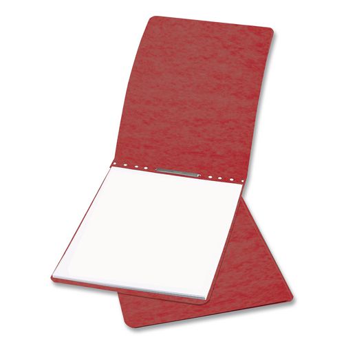 ACCO PRESSTEX Report Cover with Tyvek Reinforced Hinge, Top Bound, Two-Piece Prong Fastener, 2" Capacity, 11 x 14, Red/Red